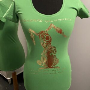 Green Wonderland Super rose Gold Rabbit shirt