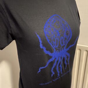 Black/zwart shirt cobalt blue/kobalt blauw Octopus