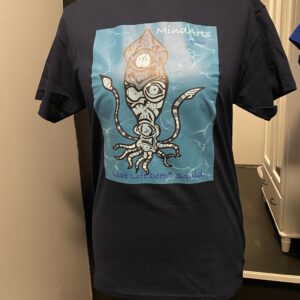 Blue Inky Squid printed shirt