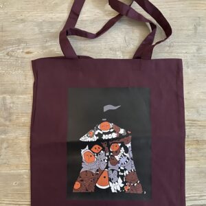 Bordeaux Tote Bag, Circus Bordeaux/red