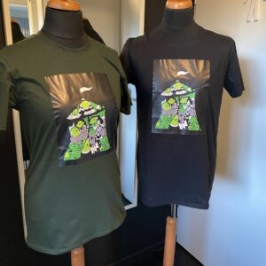 Black shirt Green/groen Circus Tent