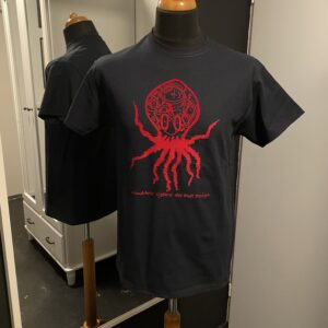 Black/zwart shirt Red/rood Octopus