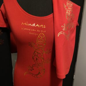 Red/rood shirt Super Gold Gekko Print