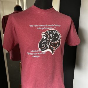 Raspberry Red monkey shirt