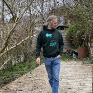 Green Frog hooded sweatshirt