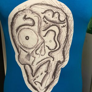 Blue skull shirt