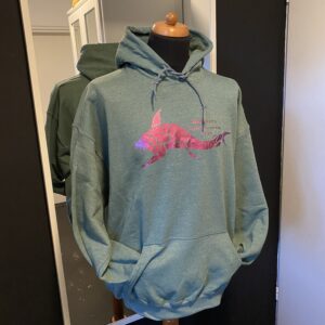 Green/groen hooded Cerise Deep Dwellers sweatshirt