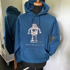 Blue/blauw Smoking Silver Retrobot sweatshirt