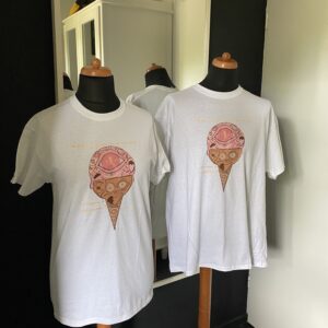 White/wit Ice’scream shirt