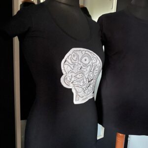 Black/zwart Anatomical fantasy Brainy head